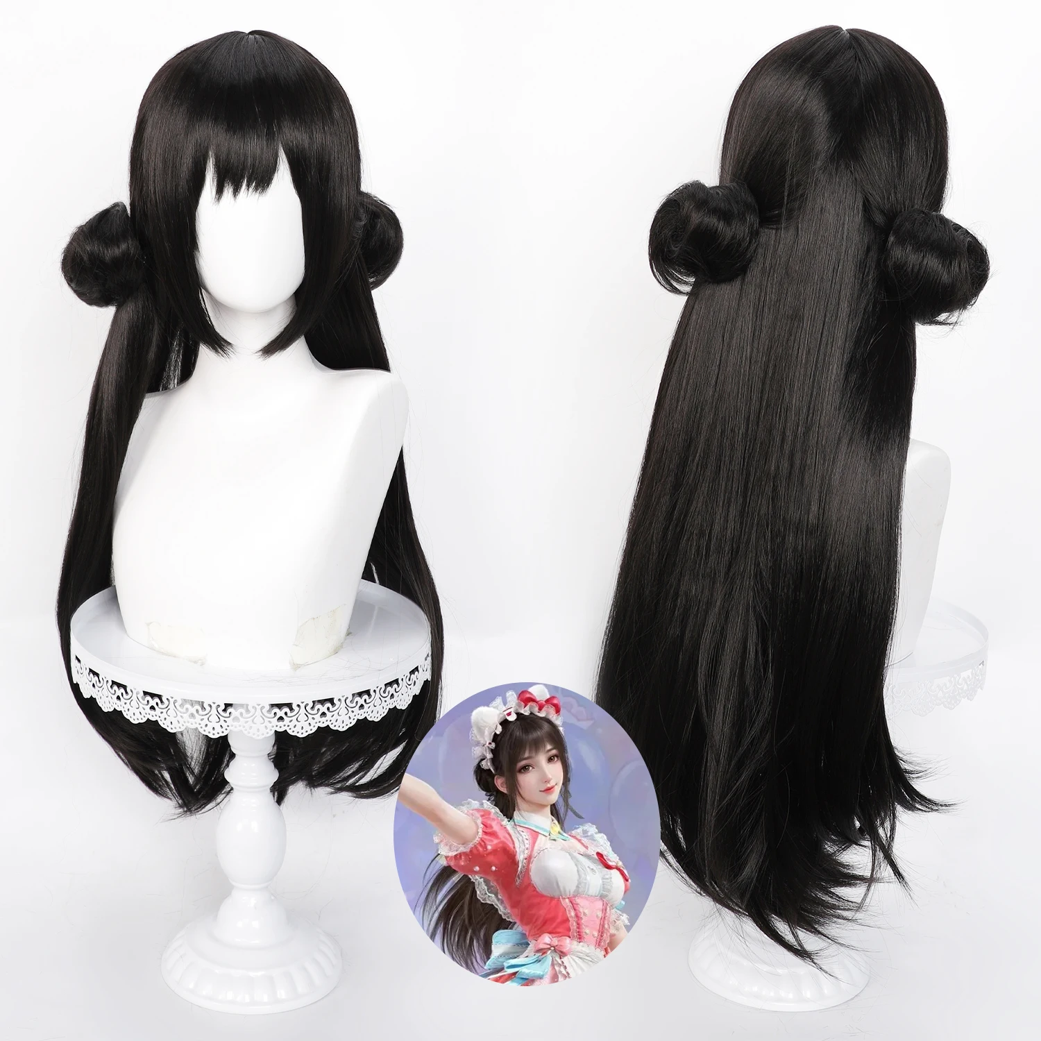 80cm Naraka Bladepoint Tsuchimikado Walnut Cosplay Wig Black Long Hair Synthetic Hair For Halloween Cosplay
80cm Naraka Bladepoint Tsuchimikado Walnut Cosplay Wig Black Long Hair Synthetic Hair For Halloween Cosplay