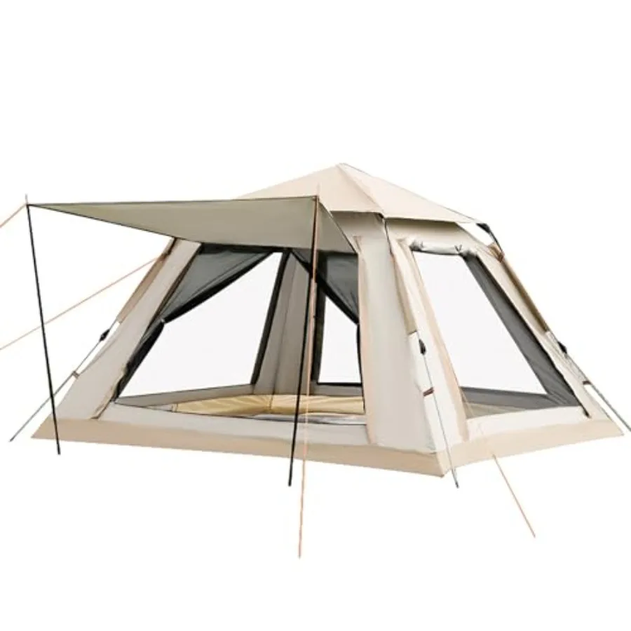 Instant Pop Up Camping Tent for 4-6 Person 2 Mesh Windows and 2 Doors Easy Set Up with Vestibule and Rainfly
Instant Pop Up Camping Tent for 4-6 Person 2 Mesh Windows and 2 Doors Easy Set Up with Vestibule and Rainfly