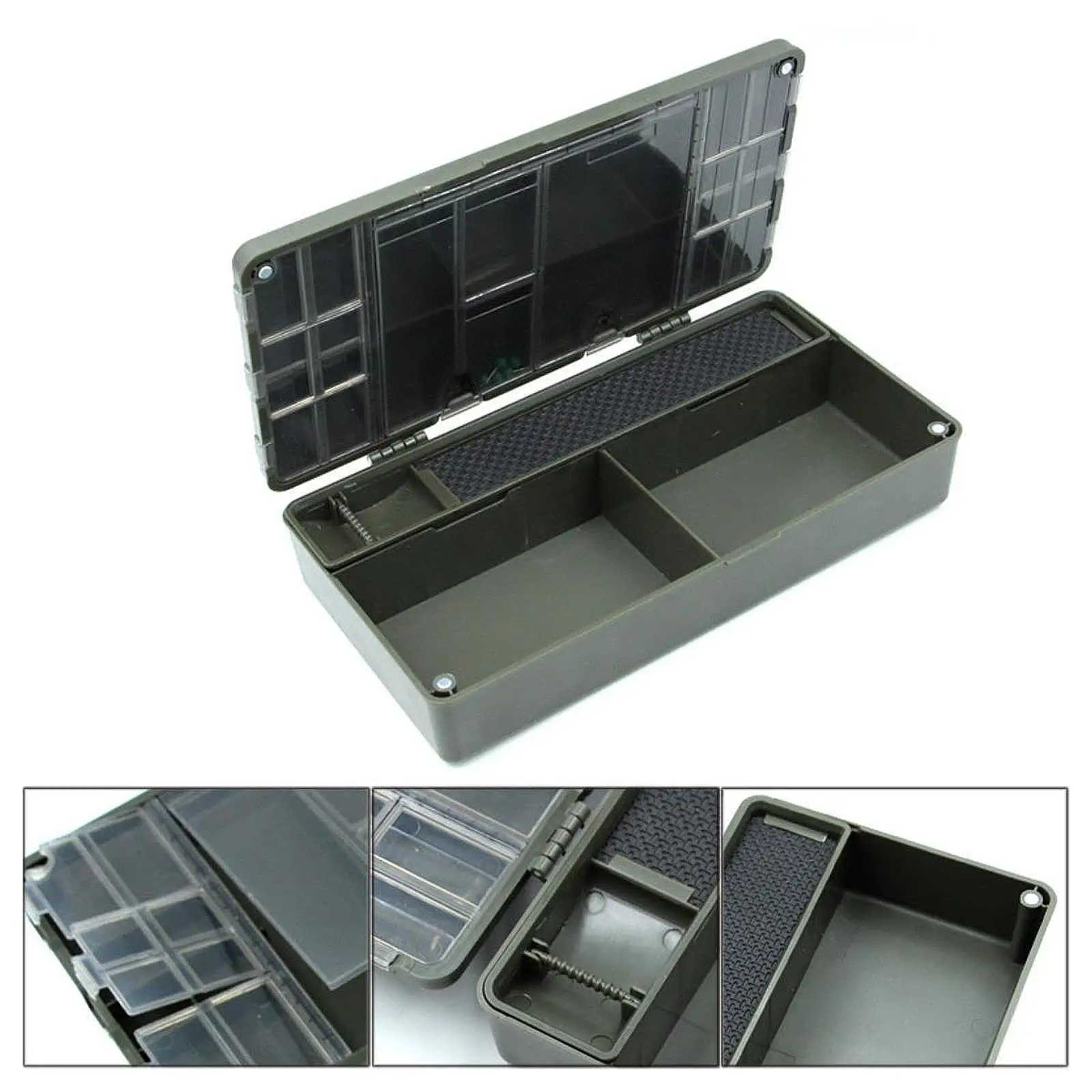 Carp Fishing Tackle Box Waterproof Fishing Gear Fishing Box for Jigs Hooks
Carp Fishing Tackle Box Waterproof Fishing Gear Fishing Box for Jigs Hooks