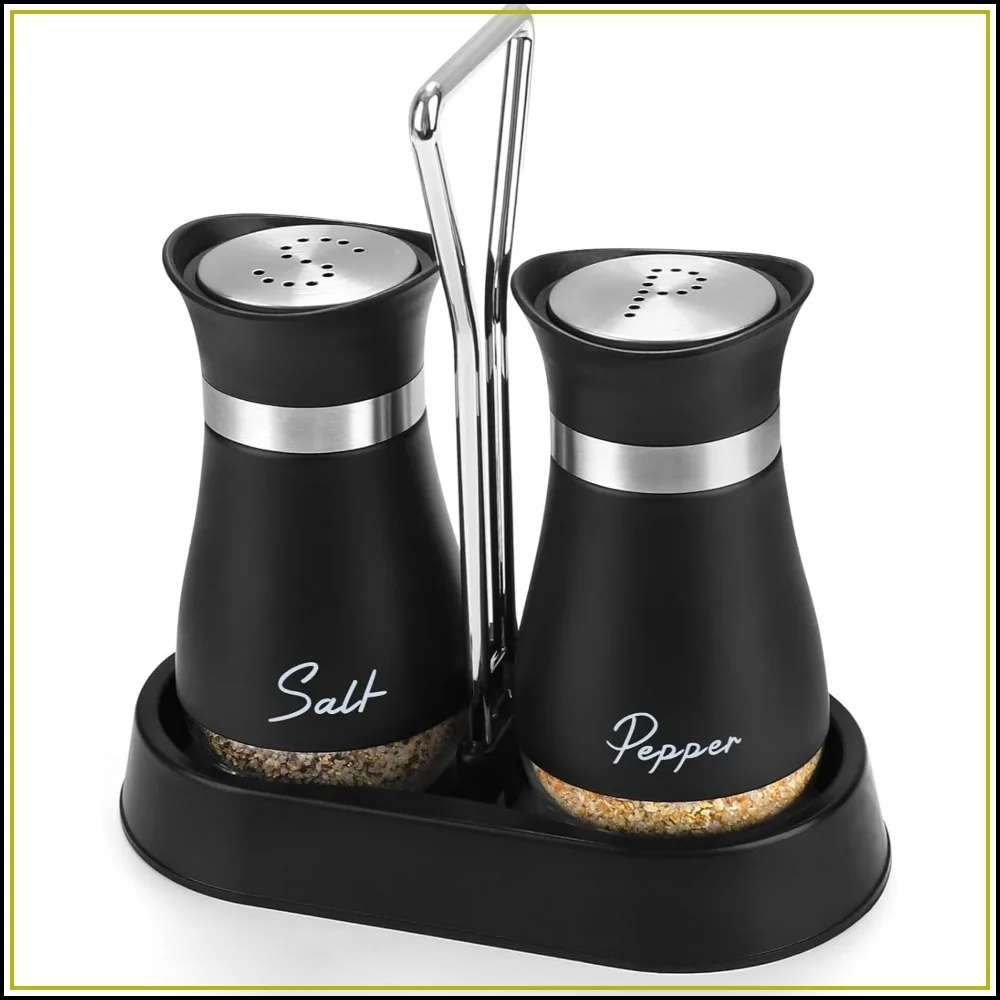 4oz Stainless Steel Salt and Pepper Shakers with Holder, Glass Bottom, 11 Holes, Easy Clean for Kitchen BBQ Camping
4oz Stainless Steel Salt and Pepper Shakers with Holder, Glass Bottom, 11 Holes, Easy Clean for Kitchen BBQ Camping