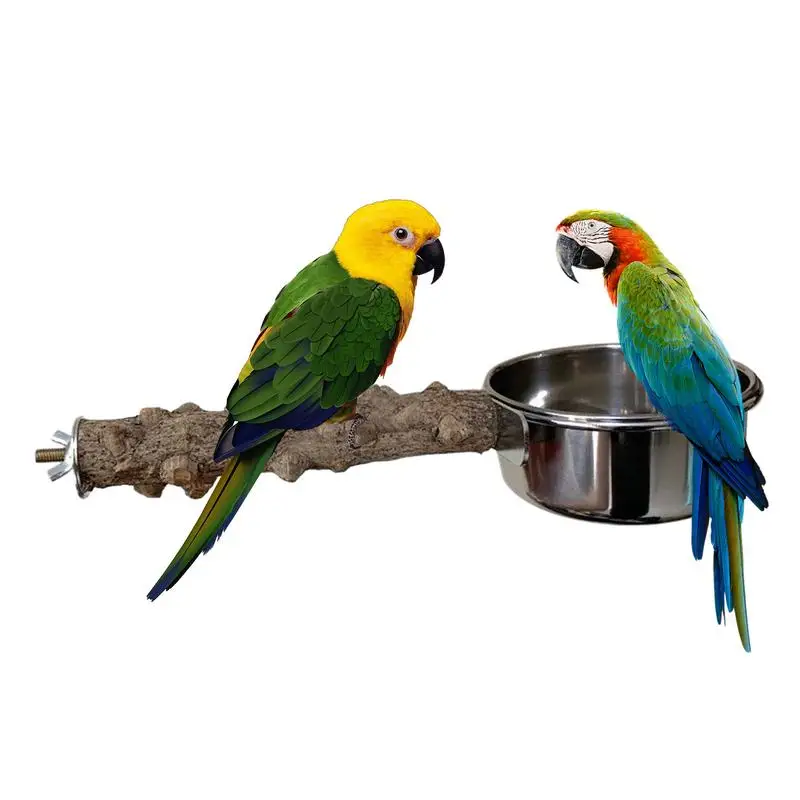 Parrot Wood Perch Stand Bird Cage Stand Pet Supplies With Stainless Steel Cup For Medium Parrots Cockatiels Budgies Parakeets
Parrot Wood Perch Stand Bird Cage Stand Pet Supplies With Stainless Steel Cup For Medium Parrots Cockatiels Budgies Parakeets
