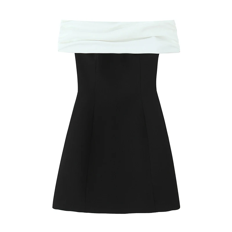 YENKYE Sexy Off Shoulder Patchwork Strapless Dress Women Short Sleeve Elegant Party Mini Dresses Black Vestidos
YENKYE Sexy Off Shoulder Patchwork Strapless Dress Women Short Sleeve Elegant Party Mini Dresses Black Vestidos
