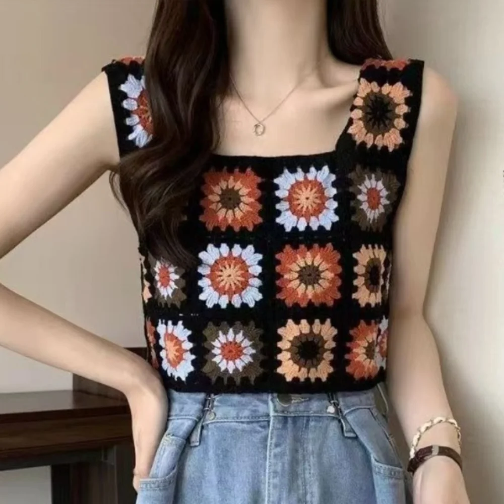 Модный вязаный жилет в этническом стиле с вышивкой, полый кардиган на подтяжках, красочный короткий стиль, женская одежда, летняя одежда
Модный вязаный жилет в этническом стиле с вышивкой, полый кардиган на подтяжках, красочный короткий стиль, женская одежда, летняя одежда