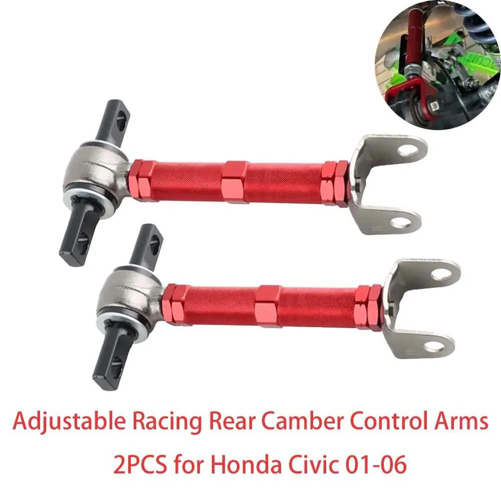 Adjustable Rear Camber Control Arms Kit 2PCS Racing for Honda Civic 2001-2006 Black/Red/Blue/Silver
Adjustable Rear Camber Control Arms Kit 2PCS Racing for Honda Civic 2001-2006 Black/Red/Blue/Silver