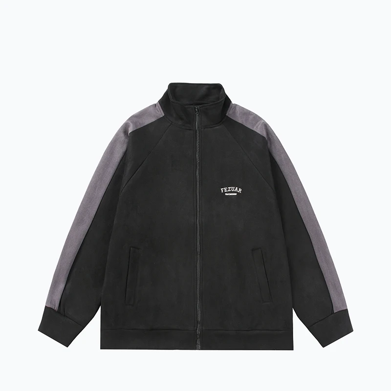 Fall New Vintage Faux Suede Men's Sports Jacket Letters Embroidery Casual Jackets Standing Collar Zipper Coats Male Outerwear
Fall New Vintage Faux Suede Men's Sports Jacket Letters Embroidery Casual Jackets Standing Collar Zipper Coats Male Outerwear
