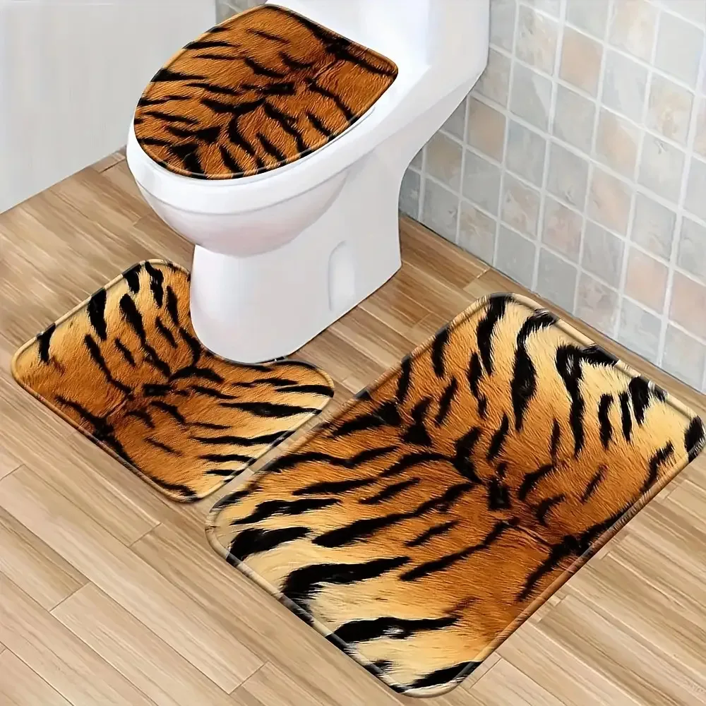 Exotic Animal Print Bathroom Mat Set Tiger Rug Washroom Accessories Home Decor Mat
Exotic Animal Print Bathroom Mat Set Tiger Rug Washroom Accessories Home Decor Mat