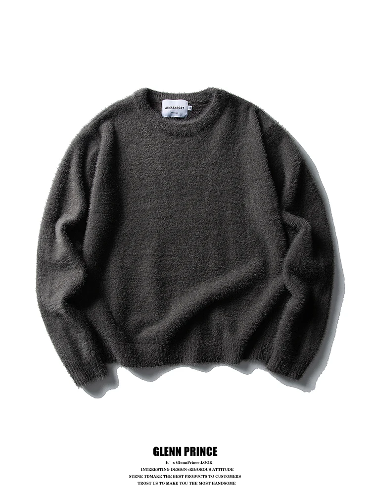 Мужской вязаный свитер из мохера, свободного кроя, осенняя новинка, длинный рукав, круглый вырез, японский стиль...
Мужской вязаный свитер из мохера, свободного кроя, осенняя новинка, длинный рукав, круглый вырез, японский стиль...