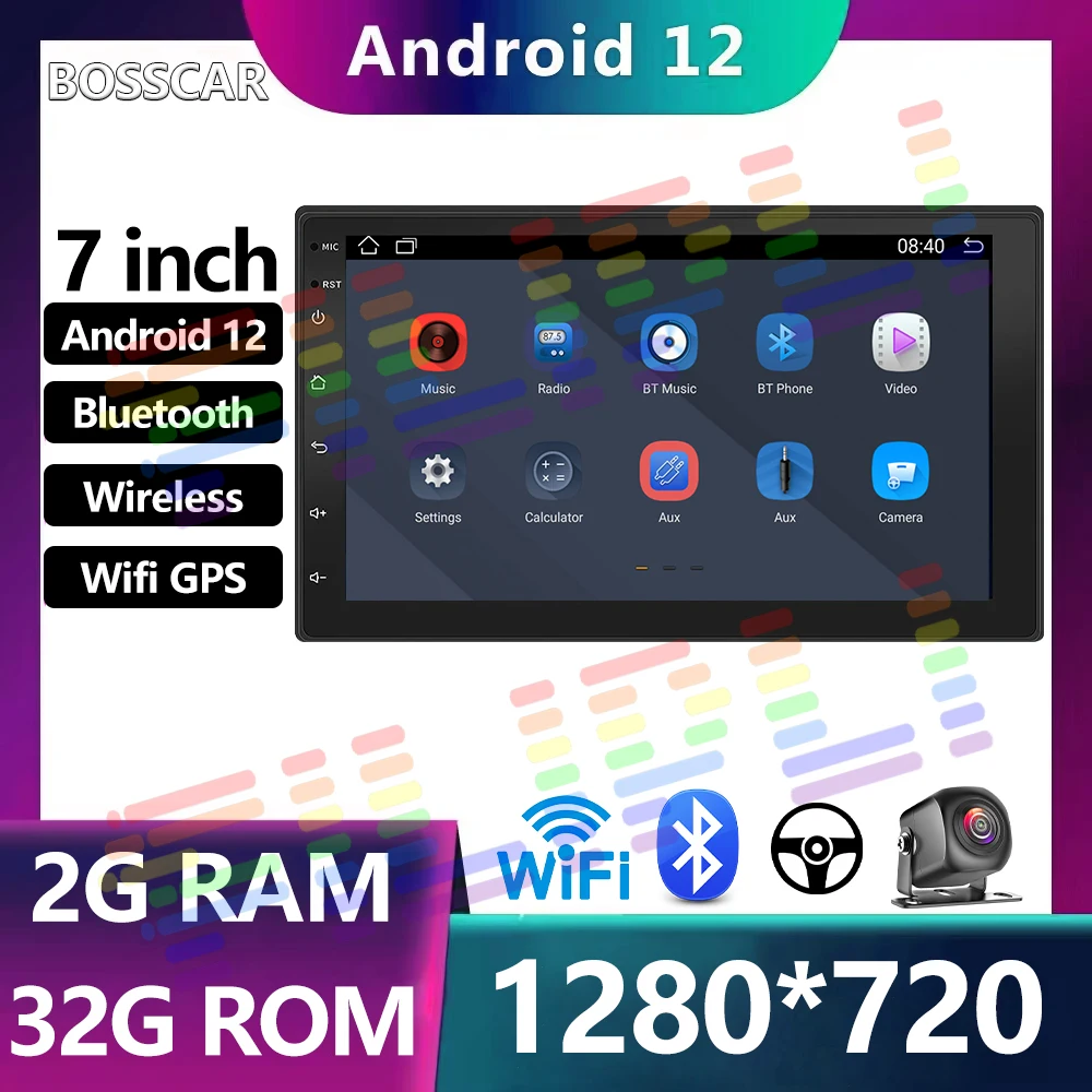 BOSSCAR Android12 Multimedia Car Radio Carplay Auto Player GPS Navigation for Toyota Hyundai Nissan Kia LADA FIAT VW 7/9/10 inch
BOSSCAR Android12 Multimedia Car Radio Carplay Auto Player GPS Navigation for Toyota Hyundai Nissan Kia LADA FIAT VW 7/9/10 inch