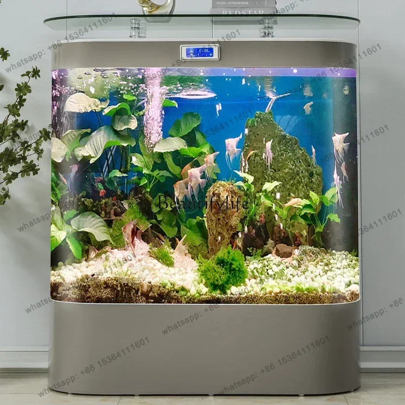FG43-2024 new household hot-bending glass integrated molding no-change aquarium fish tank floor-to-ceiling wall
FG43-2024 new household hot-bending glass integrated molding no-change aquarium fish tank floor-to-ceiling wall