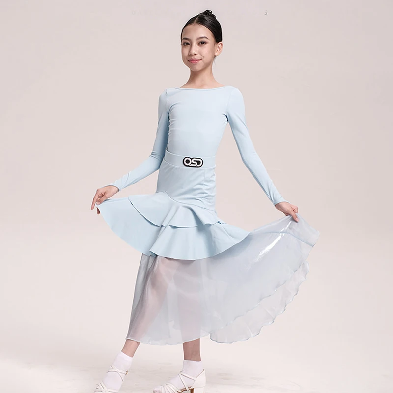 Синий танцевальный костюм для девочек 2026: современное платье для бальных танцев, стандартное, с длинным рукавом, для выступлений и тренировок VDL5115
Синий танцевальный костюм для девочек 2026: современное платье для бальных танцев, стандартное, с длинным рукавом, для выступлений и тренировок VDL5115