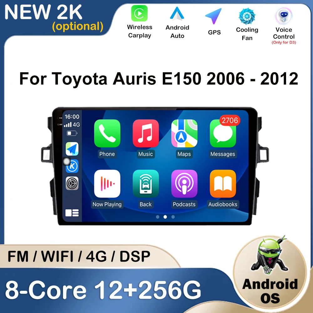 Android OS Car Radio Video Multimedia Player For Toyota Auris E150 2006 - 2012 GPS Navigation Touch Screen DSP Stereo Bluetooth
Android OS Car Radio Video Multimedia Player For Toyota Auris E150 2006 - 2012 GPS Navigation Touch Screen DSP Stereo Bluetooth