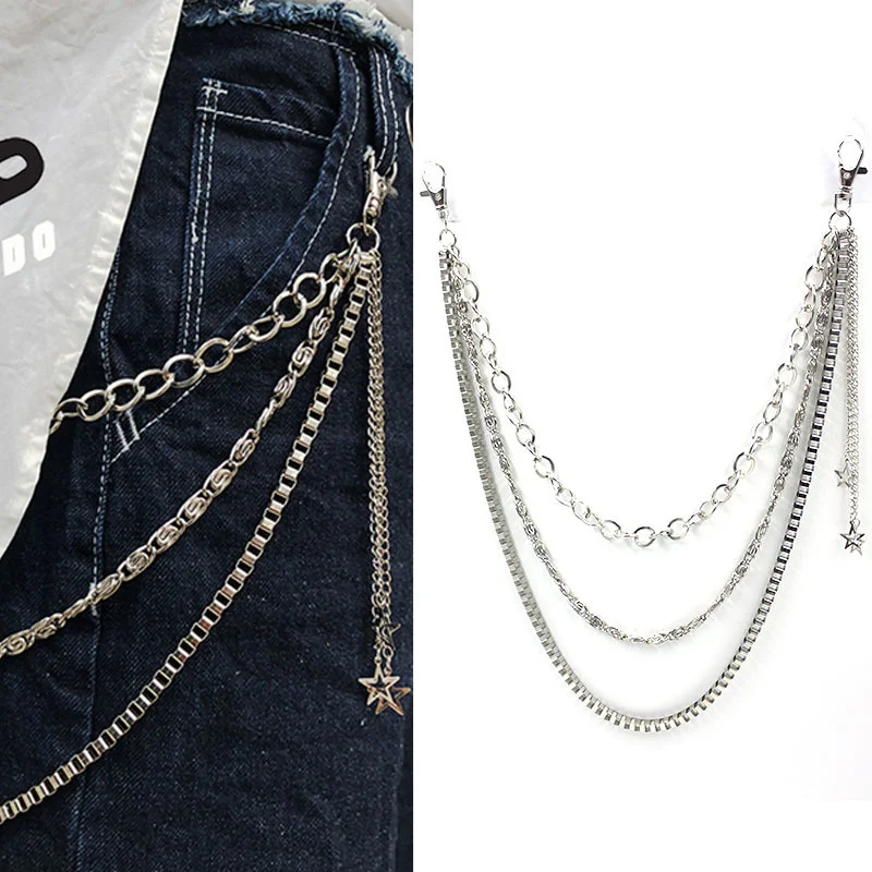 Ins men's and women's fashion waist chain punk non mainstream metal star decoration cowboy pants accessories chain multi-layer
Ins men's and women's fashion waist chain punk non mainstream metal star decoration cowboy pants accessories chain multi-layer