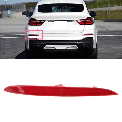 Reflector de parachoques trasero Conducción OE Estándar Plástico ABS Profesional para F26 X4 SERIES 2014-2016 Reflector de advertencia de parachoques