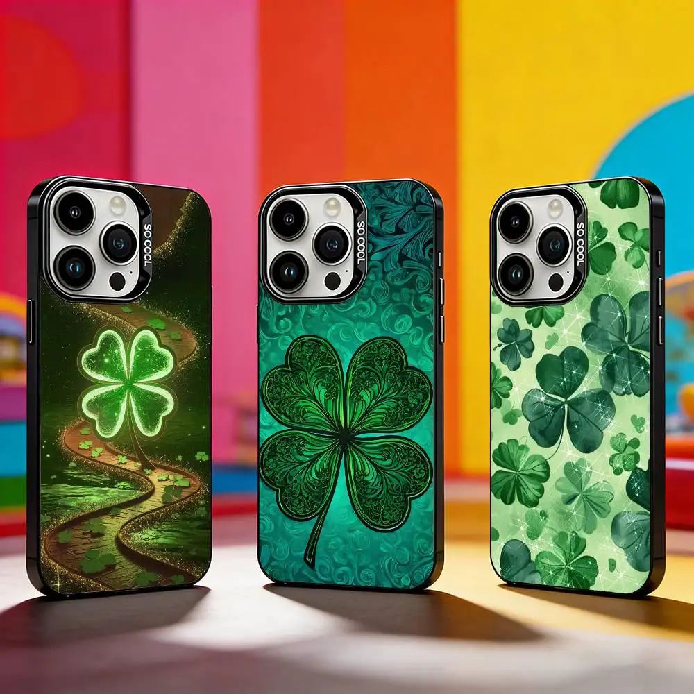 Clover Plant Four Leaf Phone Case For iPhone 17,16,15,14,13,12,11 Plus,Pro Max,XS,Colored silver phone case
Clover Plant Four Leaf Phone Case For iPhone 17,16,15,14,13,12,11 Plus,Pro Max,XS,Colored silver phone case