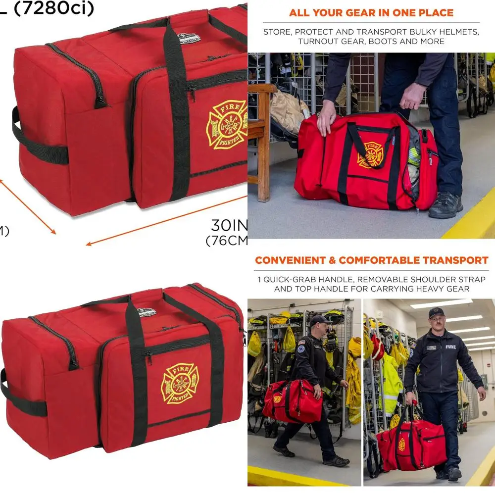 Large Polyester Firefighter Rescue Bag with Shoulder Strap and Helmet Pocket - Ergodyne Arsenal 5005P
Large Polyester Firefighter Rescue Bag with Shoulder Strap and Helmet Pocket - Ergodyne Arsenal 5005P