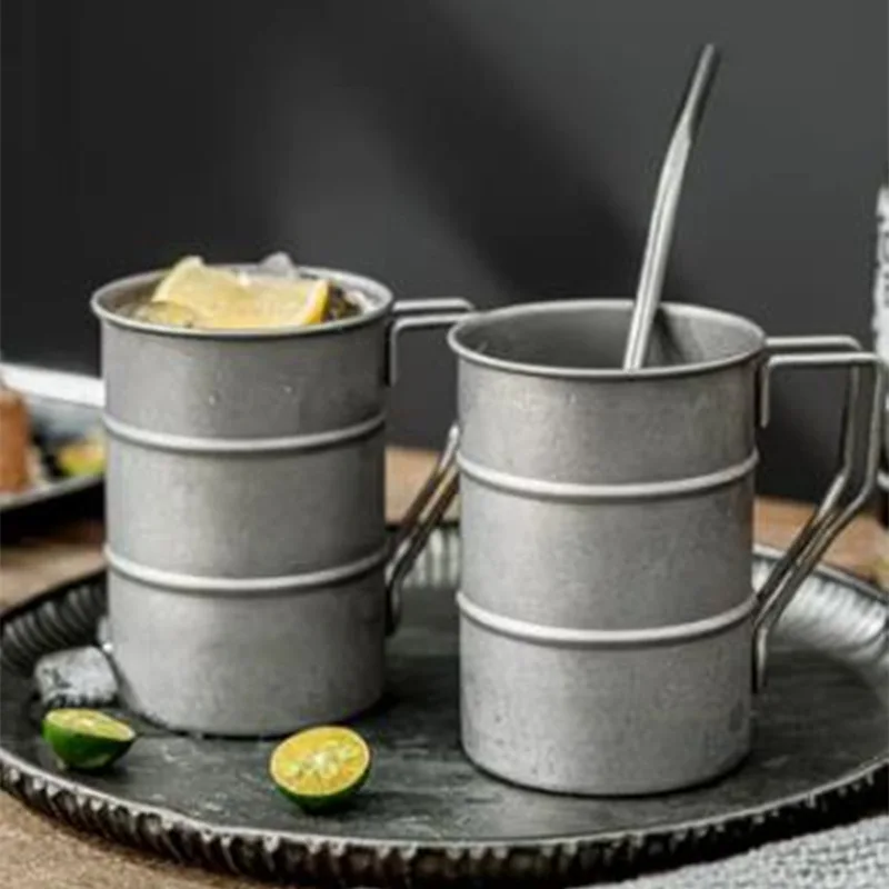 380ml Retro 304 Stainless Steel Beer Mug Handle, Creative Outdoor Personalized Water Cup
380ml Retro 304 Stainless Steel Beer Mug Handle, Creative Outdoor Personalized Water Cup
