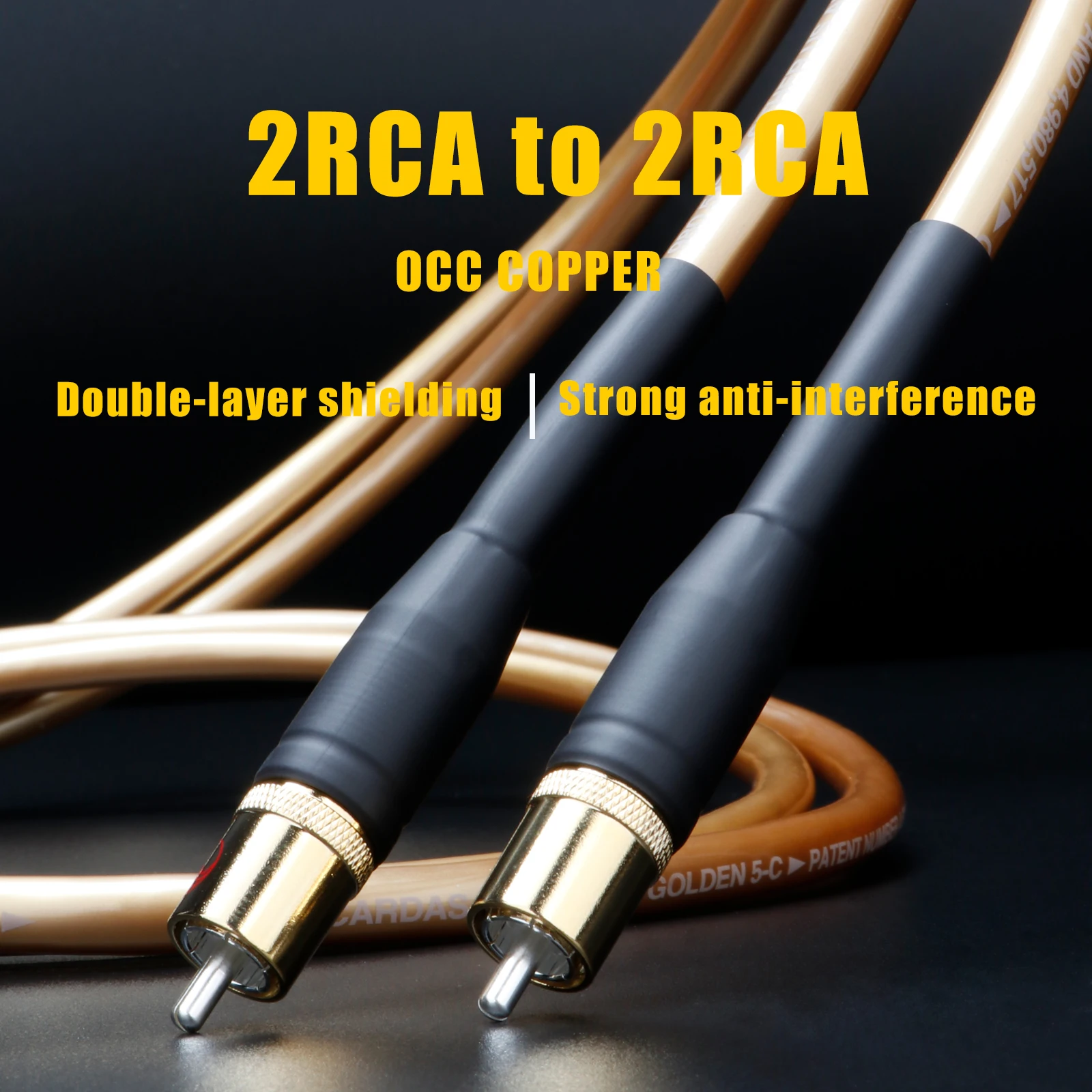 Preffai HEXLINK GOLDEN 5C Hifi RCA Audio Cable OCC RCA cables interconnect line Gold-Plated RCA Connectors Amplifier CD
Preffai HEXLINK GOLDEN 5C Hifi RCA Audio Cable OCC RCA cables interconnect line Gold-Plated RCA Connectors Amplifier CD