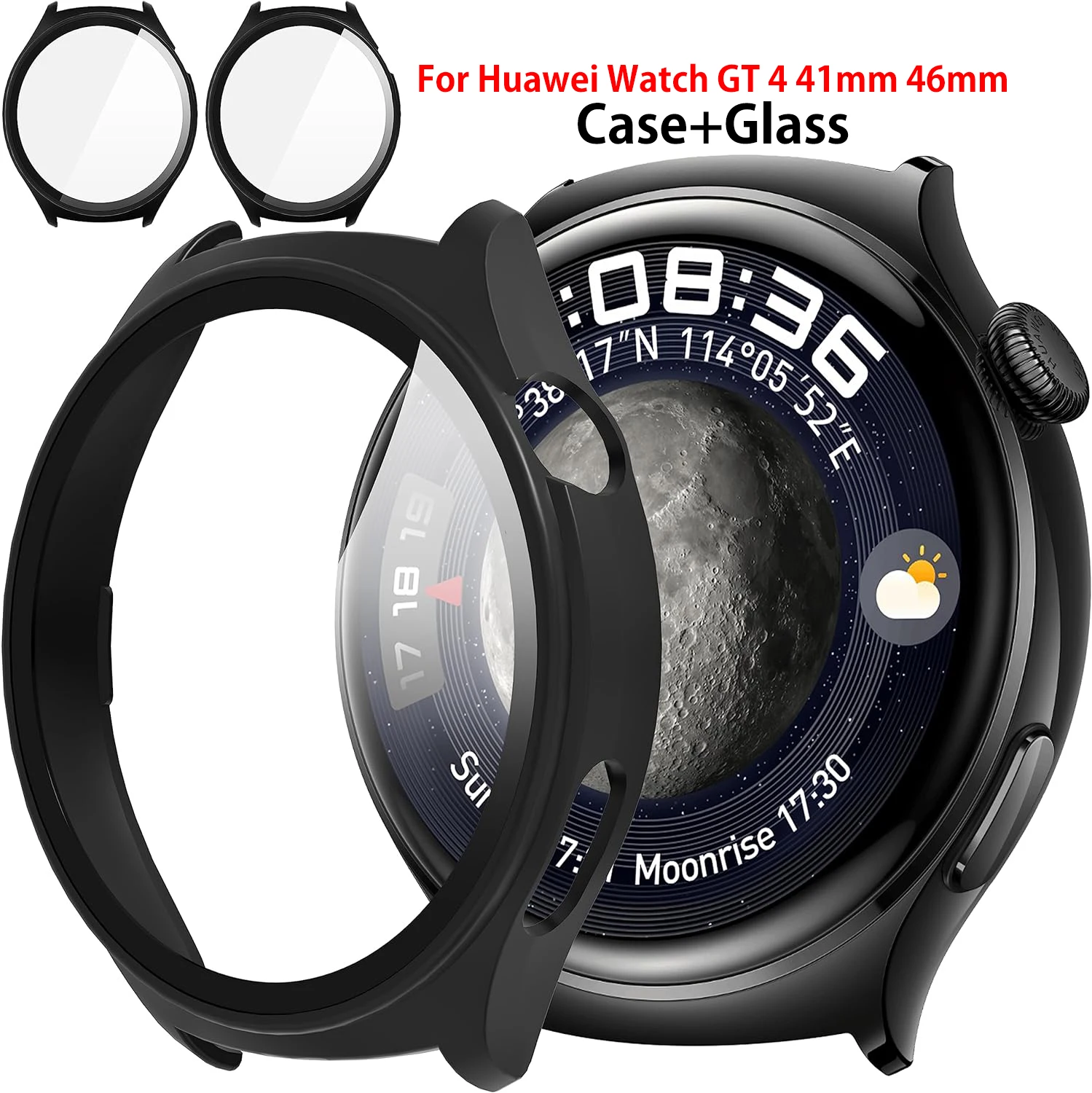 PC Case + Tempered Glass Film Screen Protector For Huawei Watch GT 4 46mm 41mm Protective Cover Frame Bumper Shell Accessories
PC Case + Tempered Glass Film Screen Protector For Huawei Watch GT 4 46mm 41mm Protective Cover Frame Bumper Shell Accessories