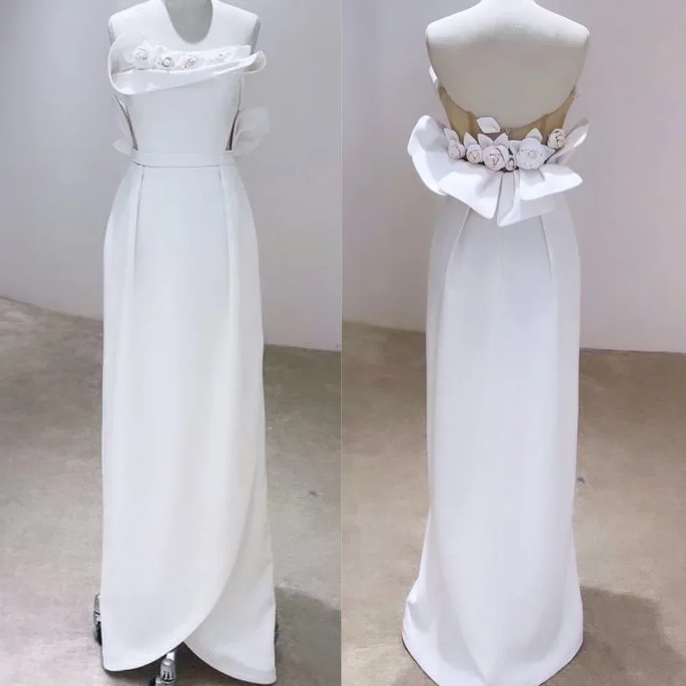 Customized Jersey Flower Sash Evening A-line Strapless Bespoke Occasion Gown Long Dresses
Customized Jersey Flower Sash Evening A-line Strapless Bespoke Occasion Gown Long Dresses