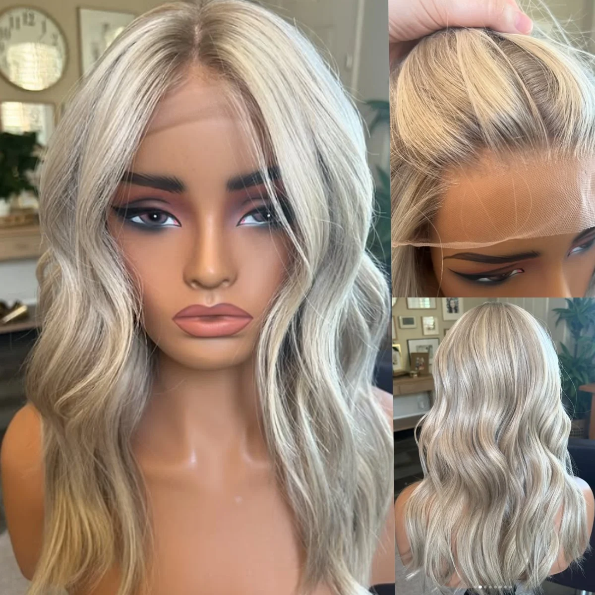 Блондинка Выделите Синтетический Парик Фронта Шнурка Бесклеевой Объемная Волна Предварительно Сорванный Парик Средней Части с Натуральной Линией Волос Лидер продаж 
Блондинка Выделите Синтетический Парик Фронта Шнурка Бесклеевой Объемная Волна Предварительно Сорванный Парик Средней Части с Натуральной Линией Волос Лидер продаж