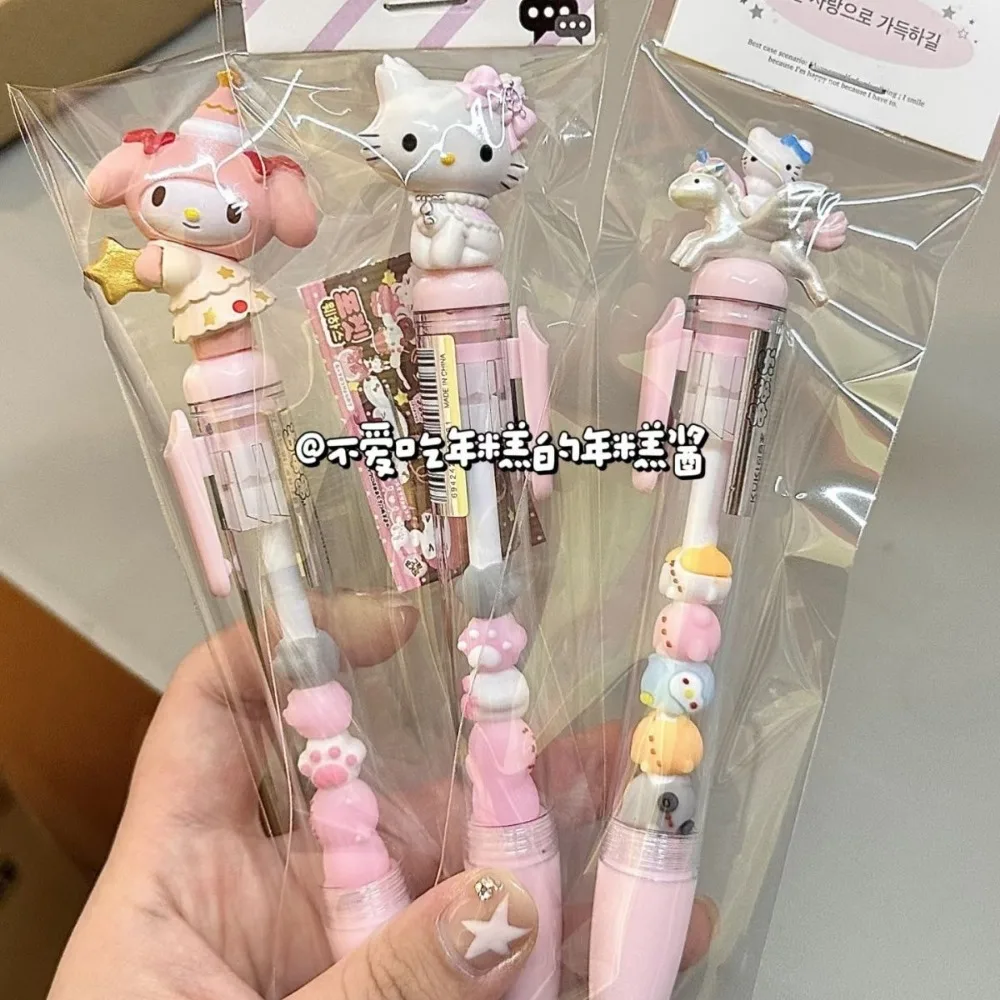 Sanrio Cute Retractable Gel Pen 0.5mm Quick Dry Black Ink Pen for Students Smooth Writing School Office Stationery Writing Pen
Sanrio Cute Retractable Gel Pen 0.5mm Quick Dry Black Ink Pen for Students Smooth Writing School Office Stationery Writing Pen