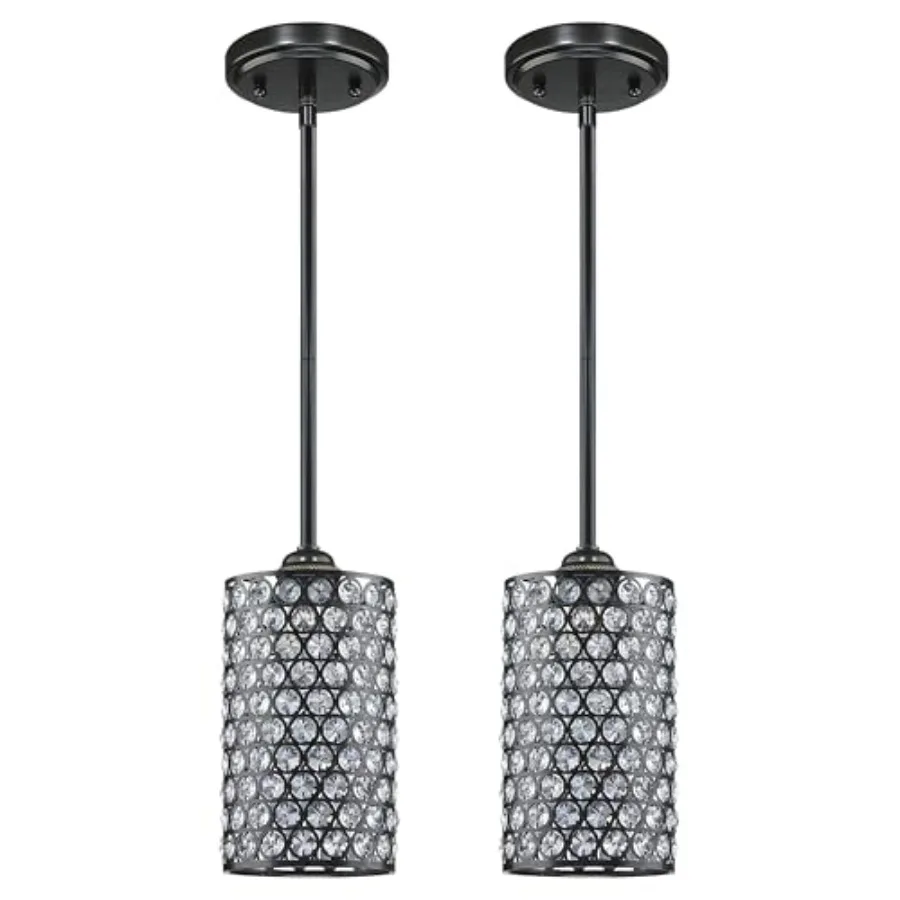 1 Light Hanging Kitchen Island Crystal Lighting Modern Concise Light Fixture Finish with Crystal Plate Metal Shade for Bar, Din
1 Light Hanging Kitchen Island Crystal Lighting Modern Concise Light Fixture Finish with Crystal Plate Metal Shade for Bar, Din