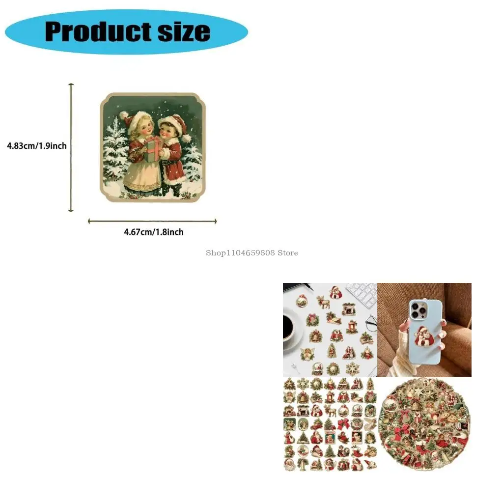 50 Pcs/Set Self-Adhesive Sticker Christmas Sticker Cartoon Santa Decal
50 Pcs/Set Self-Adhesive Sticker Christmas Sticker Cartoon Santa Decal