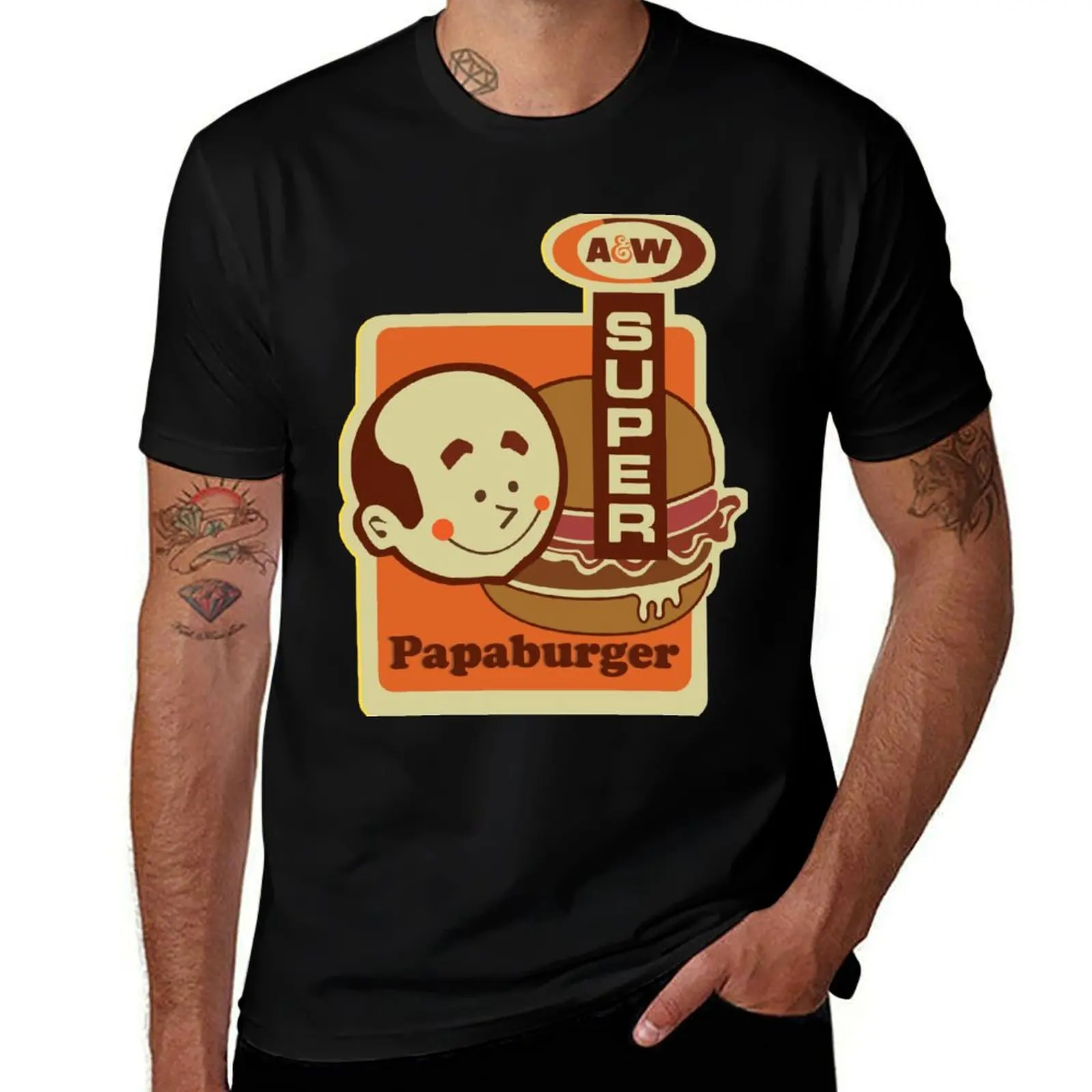 PAPA burger for andrea T-Shirt man t shirt summer cotton tshirt 100%
PAPA burger for andrea T-Shirt man t shirt summer cotton tshirt 100%