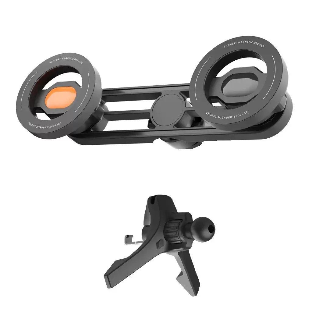 Car Mounted Magsafe Magnetic Phone Holder Air Outlet Navigation Bracket 17mm Ball Head 2-in-1 Expansion Car Accessories
Car Mounted Magsafe Magnetic Phone Holder Air Outlet Navigation Bracket 17mm Ball Head 2-in-1 Expansion Car Accessories