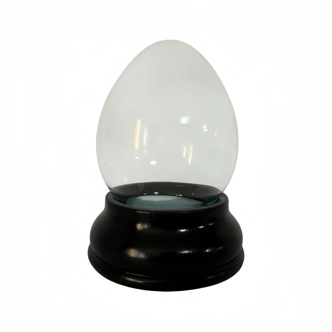 Egg Shaped Clear Glass Dome with Black Base DIY Snow Globe Blank Craft Accessory for Home Decor Kids Gifts
Egg Shaped Clear Glass Dome with Black Base DIY Snow Globe Blank Craft Accessory for Home Decor Kids Gifts