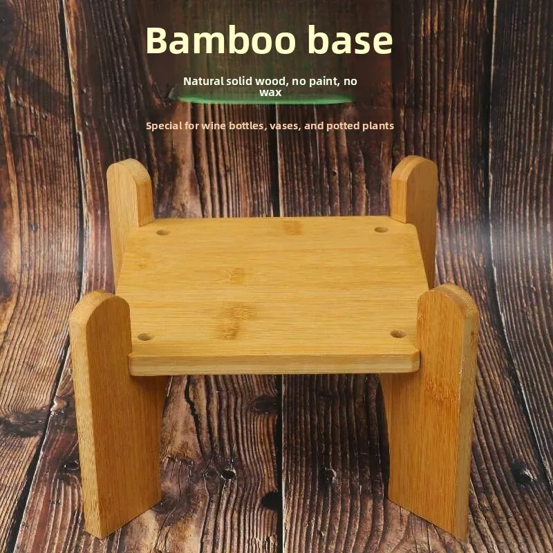 Chinese Style Bamboo Wood round Base for Glass Ceramic Wine Bottle Vase Fish Tank Home Decor Kitchen Storage Sealable Jar
Chinese Style Bamboo Wood round Base for Glass Ceramic Wine Bottle Vase Fish Tank Home Decor Kitchen Storage Sealable Jar