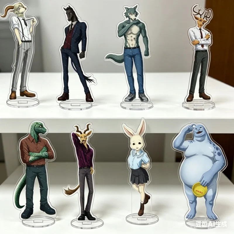 Anime BEASTARS Acrylic HD Printed Stand Keychain Legoshi Louis Haru Figure Model Standing Desk Ornament Jewelry Gift
Anime BEASTARS Acrylic HD Printed Stand Keychain Legoshi Louis Haru Figure Model Standing Desk Ornament Jewelry Gift