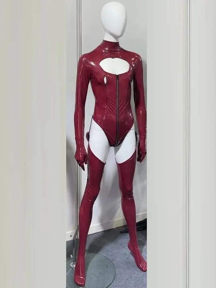 PVC Cosplay Outfit Catusit Shiny PU Leather Zipper Bust Open Crotch Bodysuit Tight Sexy Body Teddies Stockings 2025 Hot Sale
PVC Cosplay Outfit Catusit Shiny PU Leather Zipper Bust Open Crotch Bodysuit Tight Sexy Body Teddies Stockings 2025 Hot Sale