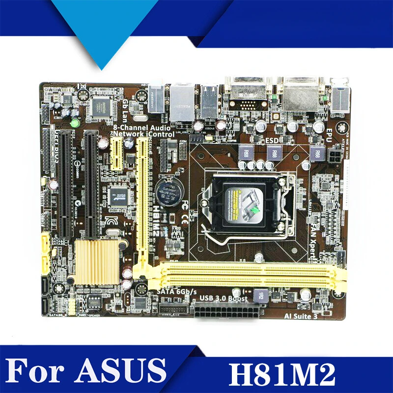 A+ For ASUS H81M2 1150-Pin Motherboard Multi-PCI Support I5-4590 4330 Tested OK
A+ For ASUS H81M2 1150-Pin Motherboard Multi-PCI Support I5-4590 4330 Tested OK