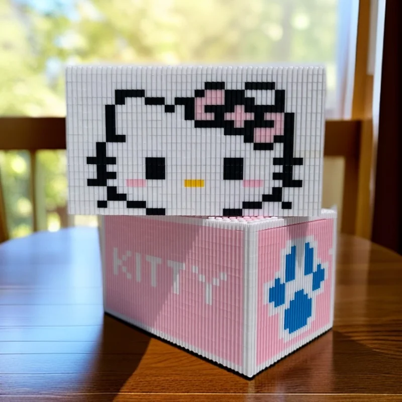 Sanrio Kawaii Hello Kitty Building Blocks Tissue Box Anime Cartoon Fashion Exquisite Gifts DIY Handmade Assembly Draw Paper Box
Sanrio Kawaii Hello Kitty Building Blocks Tissue Box Anime Cartoon Fashion Exquisite Gifts DIY Handmade Assembly Draw Paper Box