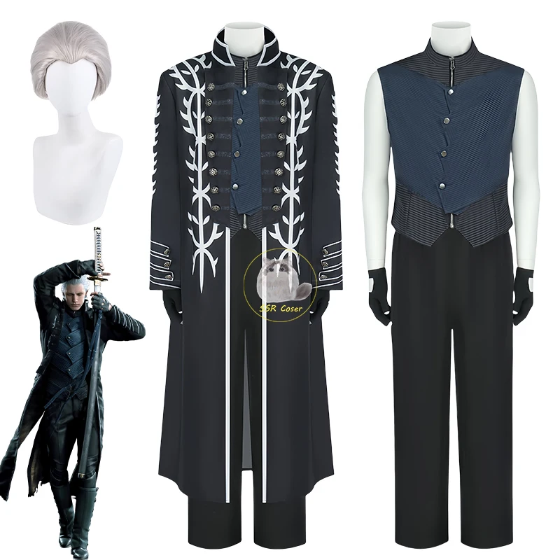 Game DMC5 Cosplay Costume Vergil Cosplay Vergil Wig Nelo Uniform DMC5 Dress Up Halloween Carnival Costume for Men Comic Con
Game DMC5 Cosplay Costume Vergil Cosplay Vergil Wig Nelo Uniform DMC5 Dress Up Halloween Carnival Costume for Men Comic Con