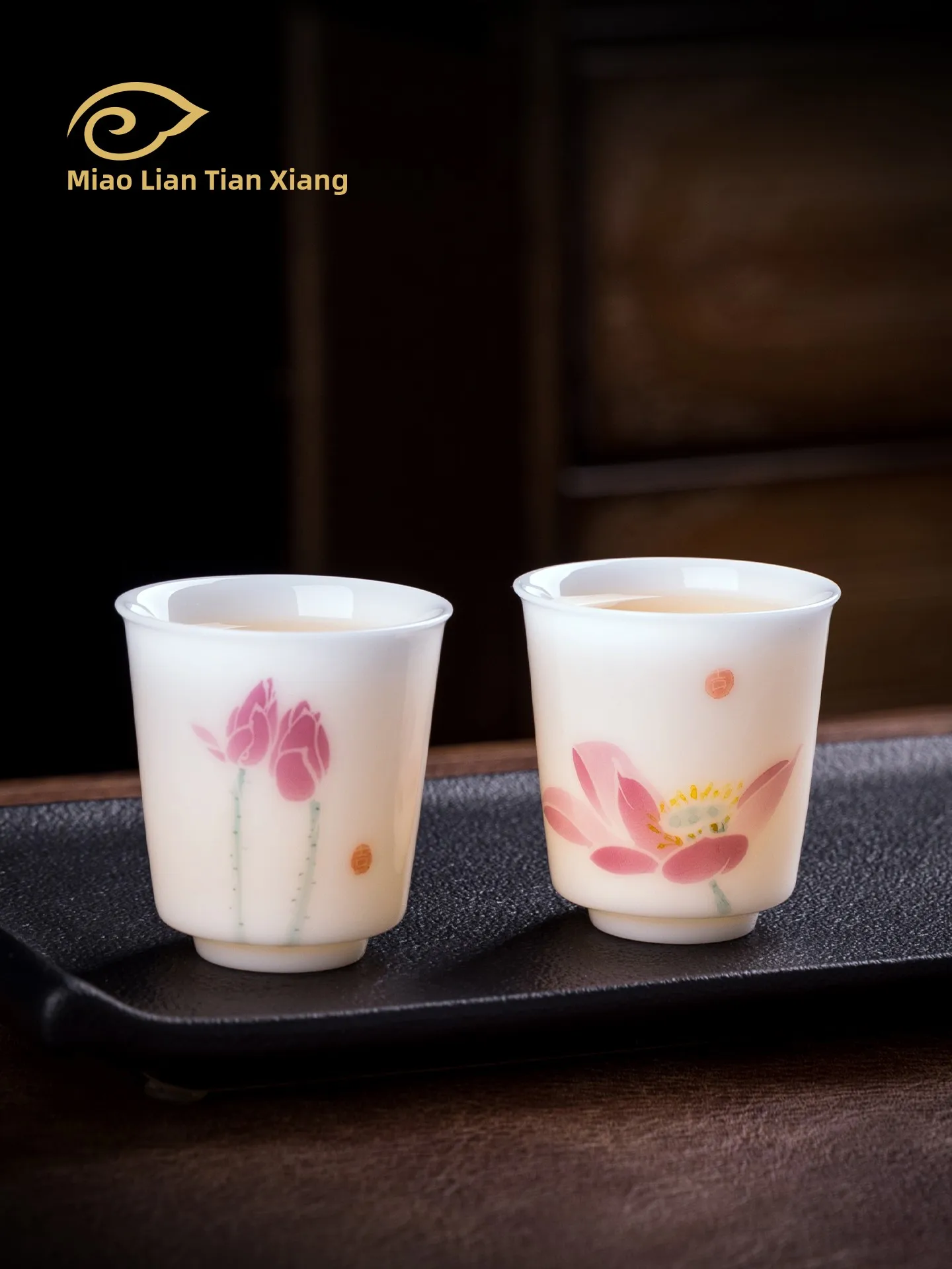 Miaolian Tianxiang Hand-Painted 'Clear Lotus' Tea Cup Ice Jade Porcelain Underglaze Tea Set for Home Use Single Cup Drinking
Miaolian Tianxiang Hand-Painted 'Clear Lotus' Tea Cup Ice Jade Porcelain Underglaze Tea Set for Home Use Single Cup Drinking