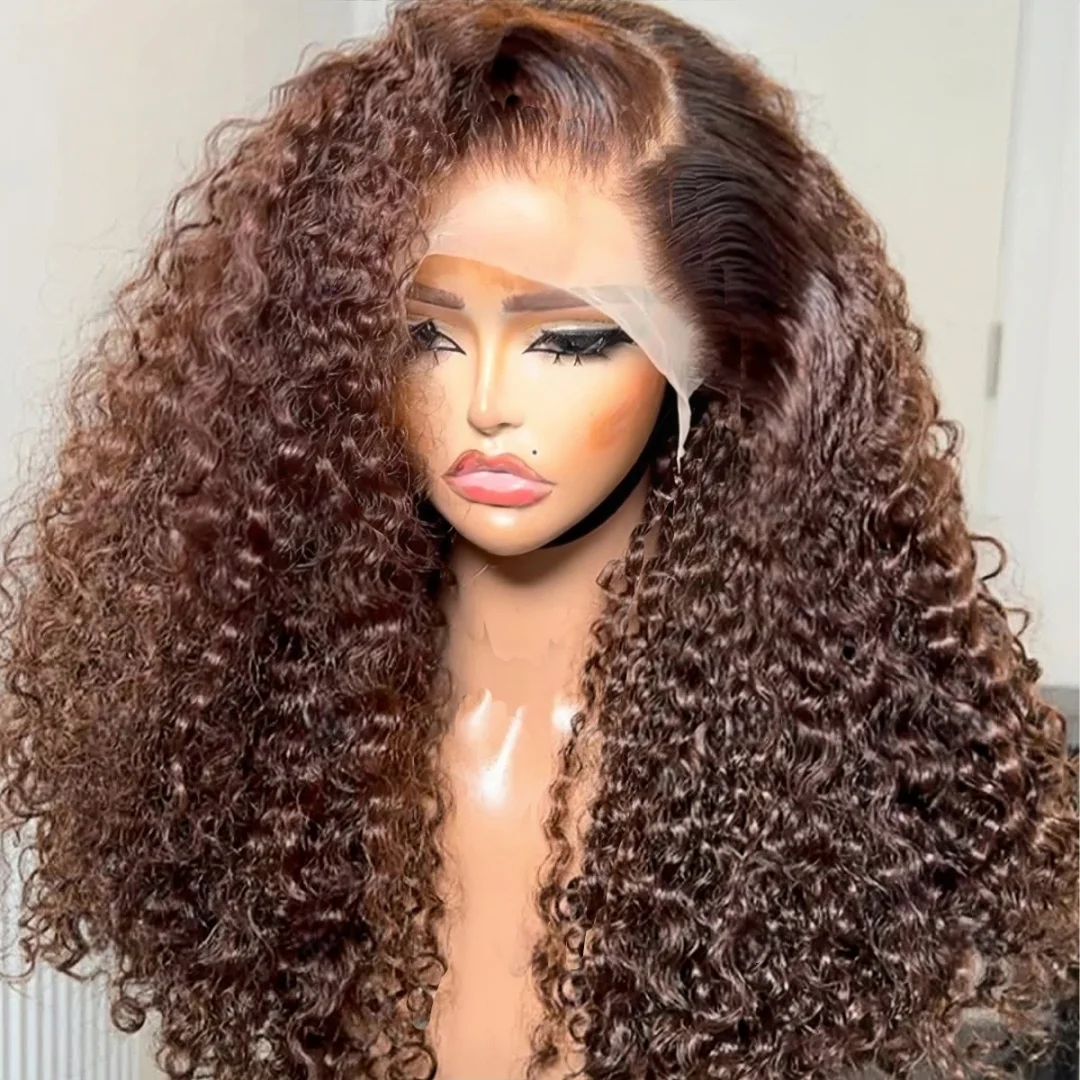 Brown Kinky Curly Soft Pre-plucked 26" 180 Density Glueless Synthetic 13X4X1 Lace Front Wig For Women Baby Hair Daily
Brown Kinky Curly Soft Pre-plucked 26" 180 Density Glueless Synthetic 13X4X1 Lace Front Wig For Women Baby Hair Daily