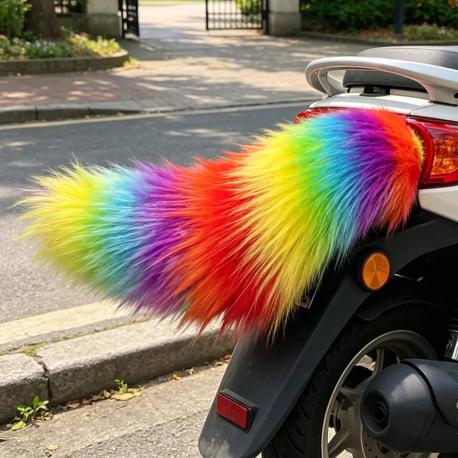 Moving Fuzzy Cosplay Tail Role Playing Prop & Car Decoration For Riders Bikers Daily Rides Long Tours, Stage Halloween Masquerad
Moving Fuzzy Cosplay Tail Role Playing Prop & Car Decoration For Riders Bikers Daily Rides Long Tours, Stage Halloween Masquerad