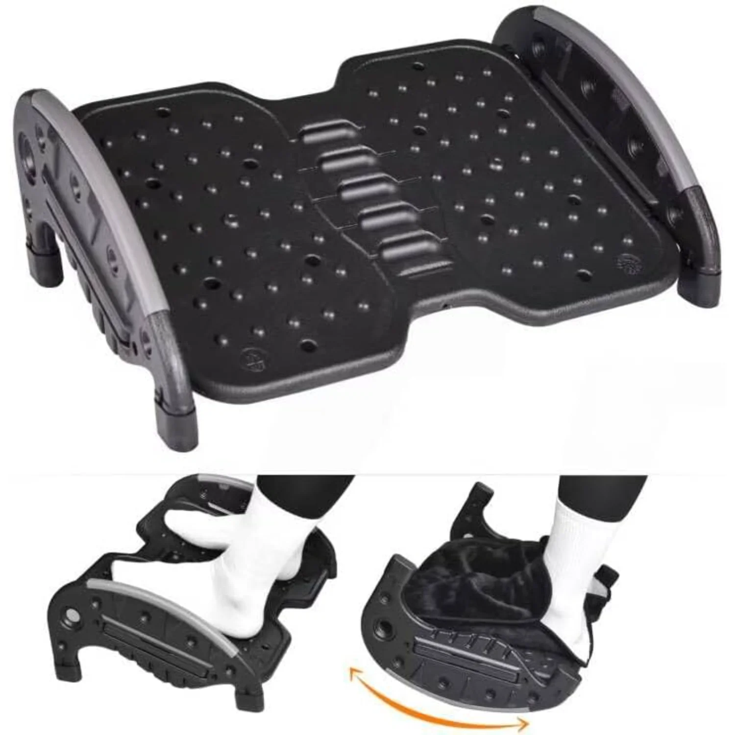 Rocking Foot Rest for Under Desk at Work,Two of Use Footrest with Removable Warmer Feet Pocket for ,Office,Gaming,Computer,Ergo
Rocking Foot Rest for Under Desk at Work,Two of Use Footrest with Removable Warmer Feet Pocket for ,Office,Gaming,Computer,Ergo