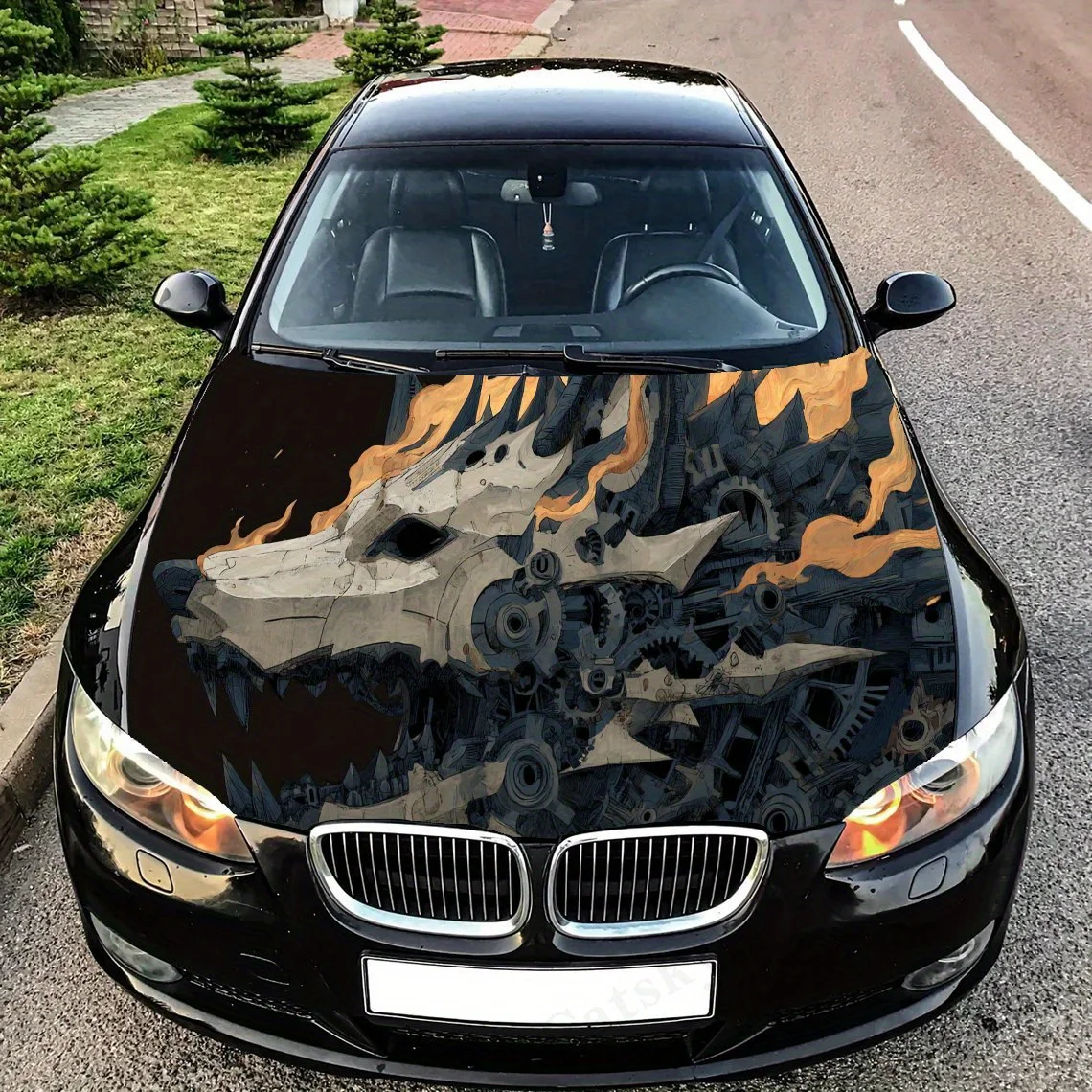 Artistic futuristic mechanical wolf with fire Decal stickers for car hoods, stickers for decorating car covers, and vinyl wraps
Artistic futuristic mechanical wolf with fire Decal stickers for car hoods, stickers for decorating car covers, and vinyl wraps