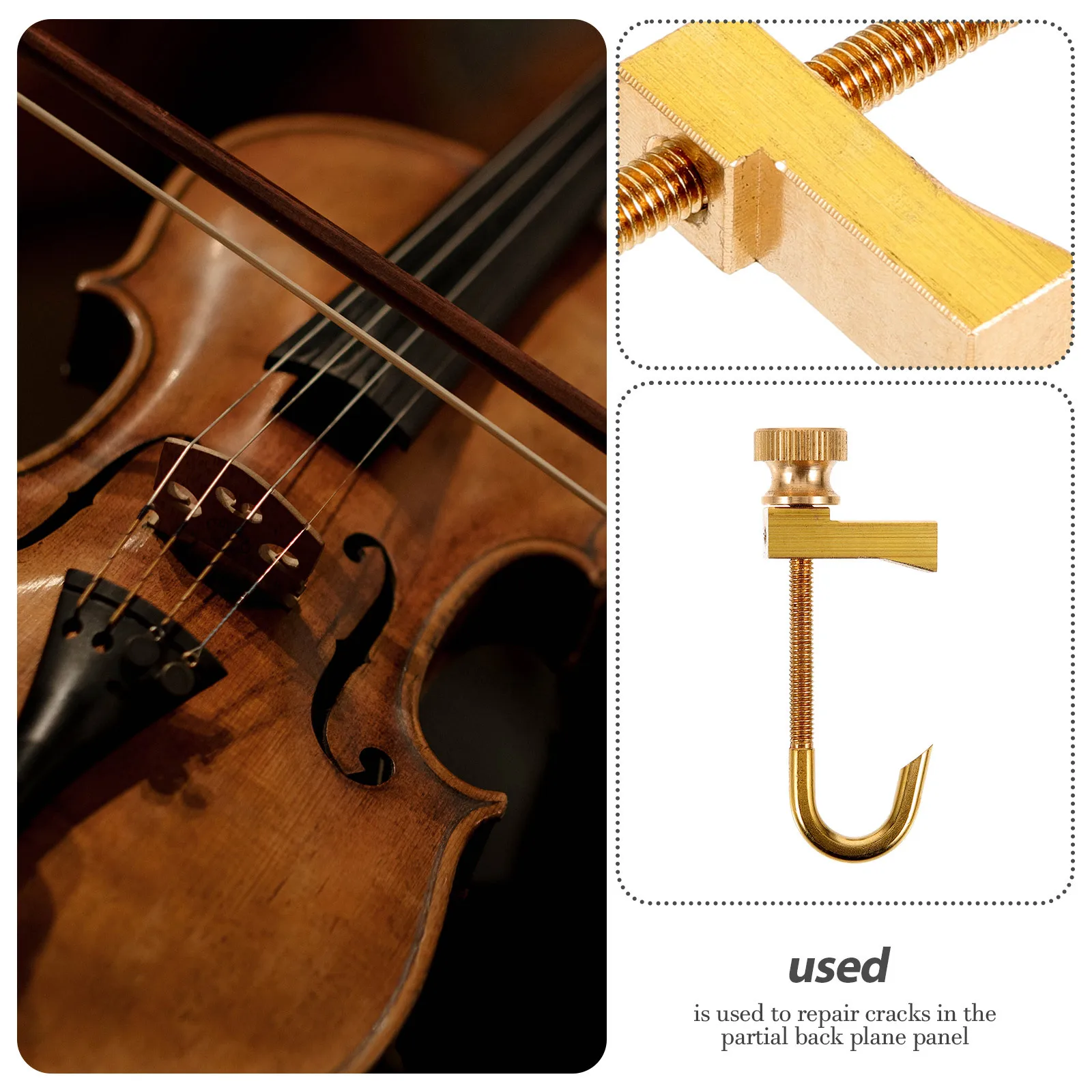 Violin Crack Clip Repair Clamps Fingerboard Accessories Musical Instrument Tool
Violin Crack Clip Repair Clamps Fingerboard Accessories Musical Instrument Tool