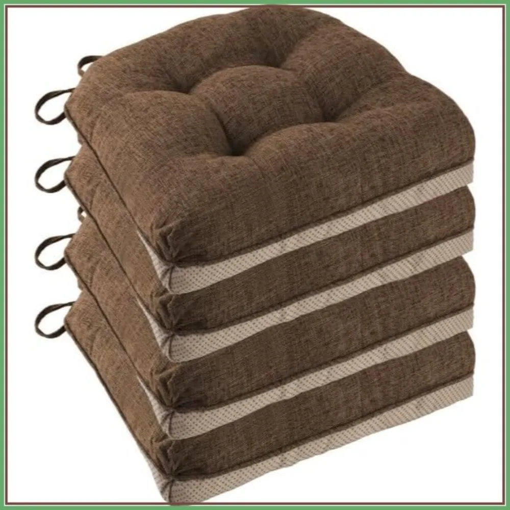 Non Slip Chair Cushions Set of 4 18x18x3 Inch Tufted Seat Pads for Dining Kitchen Chairs with Ties
Non Slip Chair Cushions Set of 4 18x18x3 Inch Tufted Seat Pads for Dining Kitchen Chairs with Ties