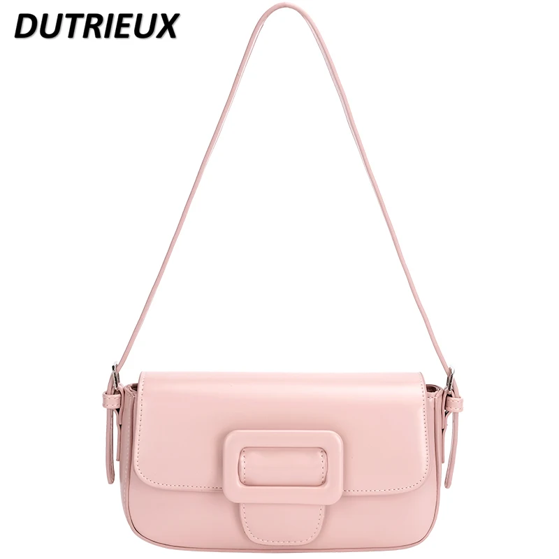 Underarm Shoulder Bag Sweet Cute Solid Color Women's Handbags Spring Summer High-Grade Casual Elegant Messenger Bags Female
Underarm Shoulder Bag Sweet Cute Solid Color Women's Handbags Spring Summer High-Grade Casual Elegant Messenger Bags Female
