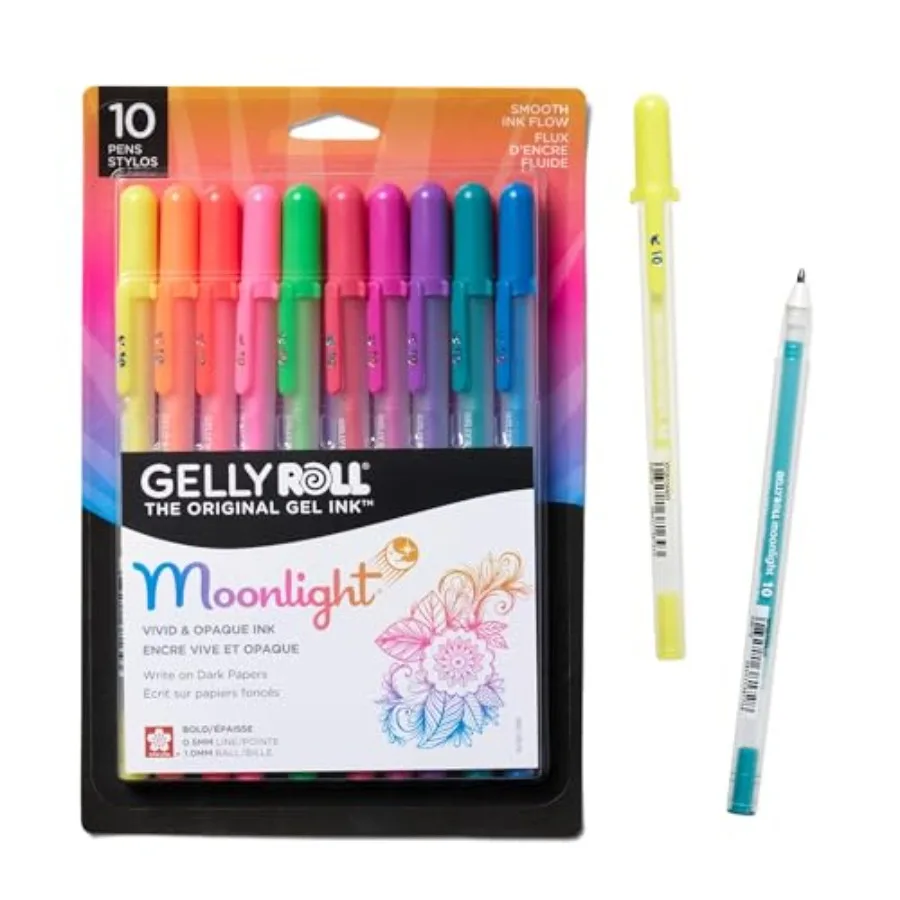Gelly Roll Moonlight Gel Pen Set, Bold Tip, Opaque Colors, 10 PK 38176
Gelly Roll Moonlight Gel Pen Set, Bold Tip, Opaque Colors, 10 PK 38176