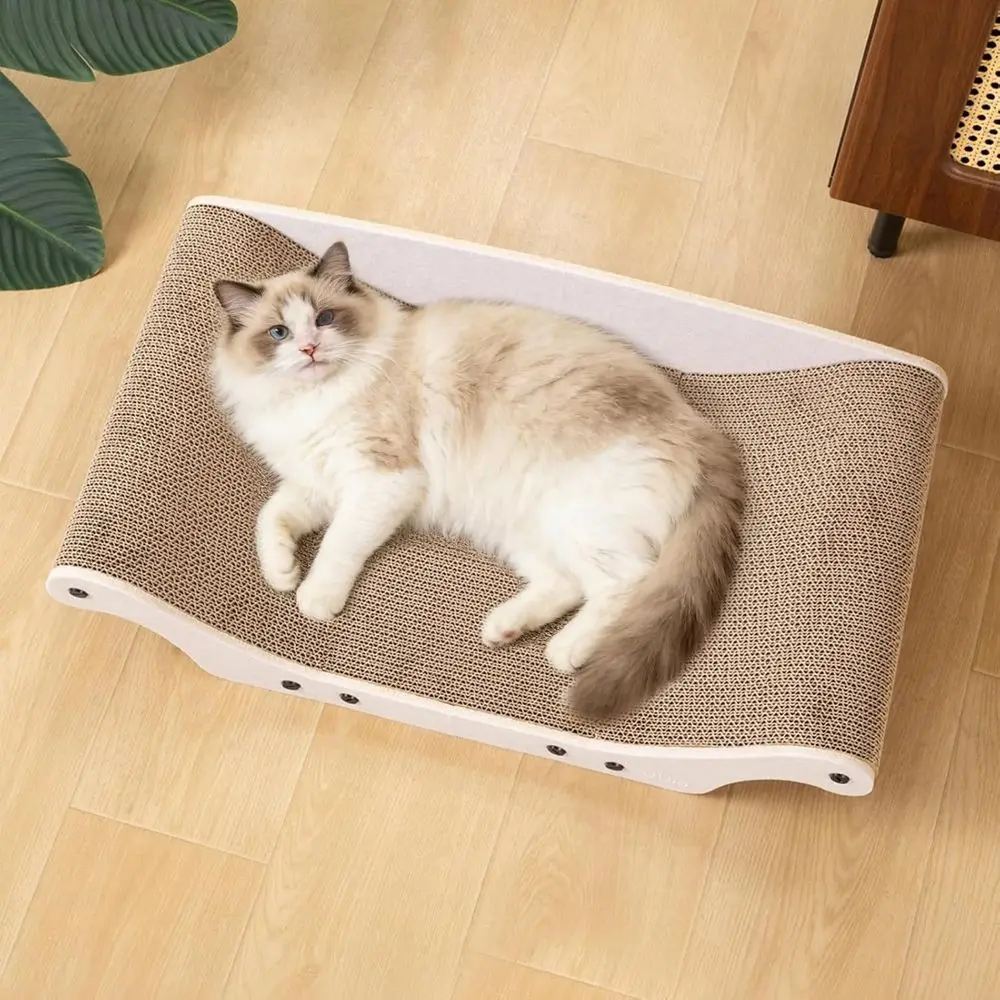Large 25 Cardboard Cat Scratcher Bed with Lounge & Scratch Pad - Indoor Cat Furniture Protector
Large 25 Cardboard Cat Scratcher Bed with Lounge & Scratch Pad - Indoor Cat Furniture Protector