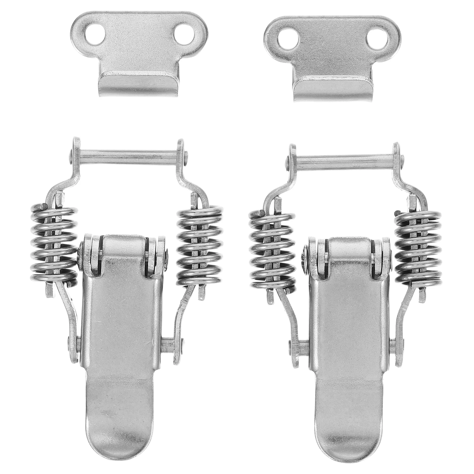 2 Pairs Spring Switch Lock Hasp Latch Drawer Clasps Stainless Steel Buckle Case Chest Hasps Clamps Toolbox Lid Latches Keyless
2 Pairs Spring Switch Lock Hasp Latch Drawer Clasps Stainless Steel Buckle Case Chest Hasps Clamps Toolbox Lid Latches Keyless