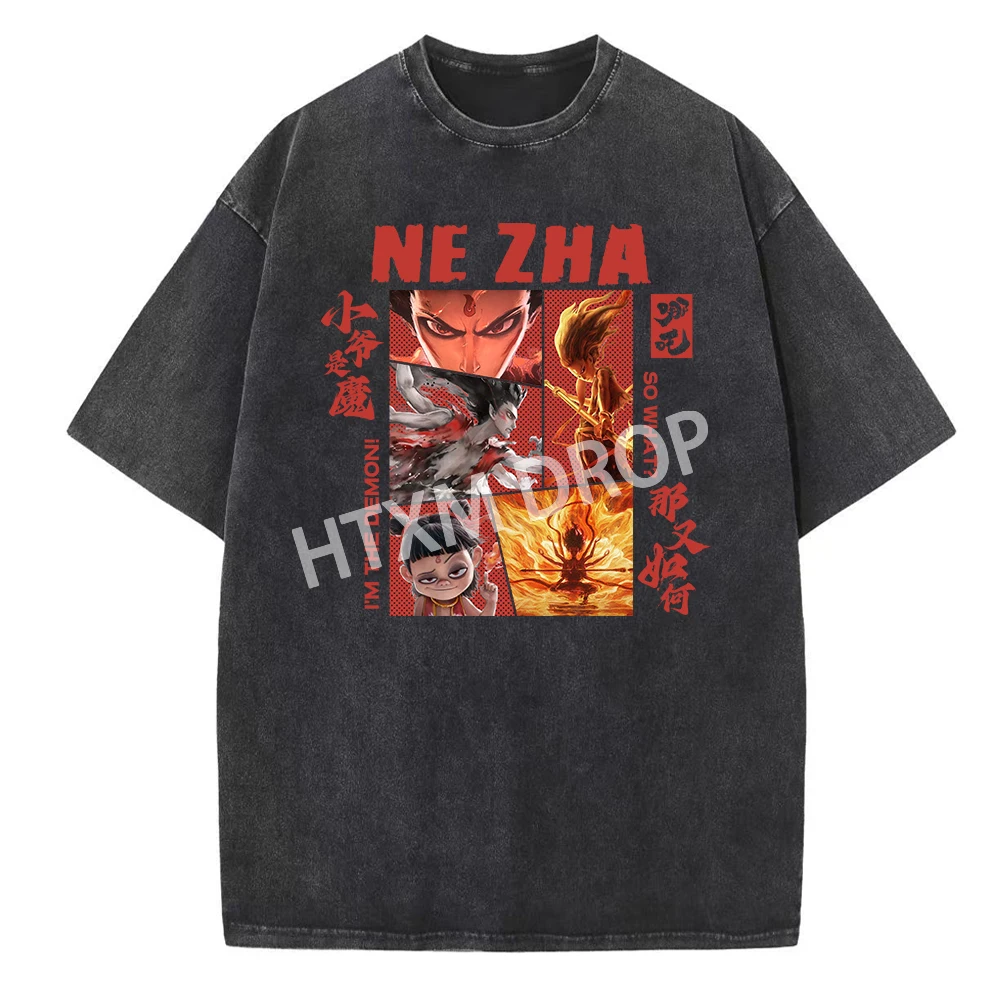 Ne Zha Nezha Comic NeZha 2, винтажные летние хлопковые футболки с круглым вырезом и короткими рукавами
Ne Zha Nezha Comic NeZha 2, винтажные летние хлопковые футболки с круглым вырезом и короткими рукавами
