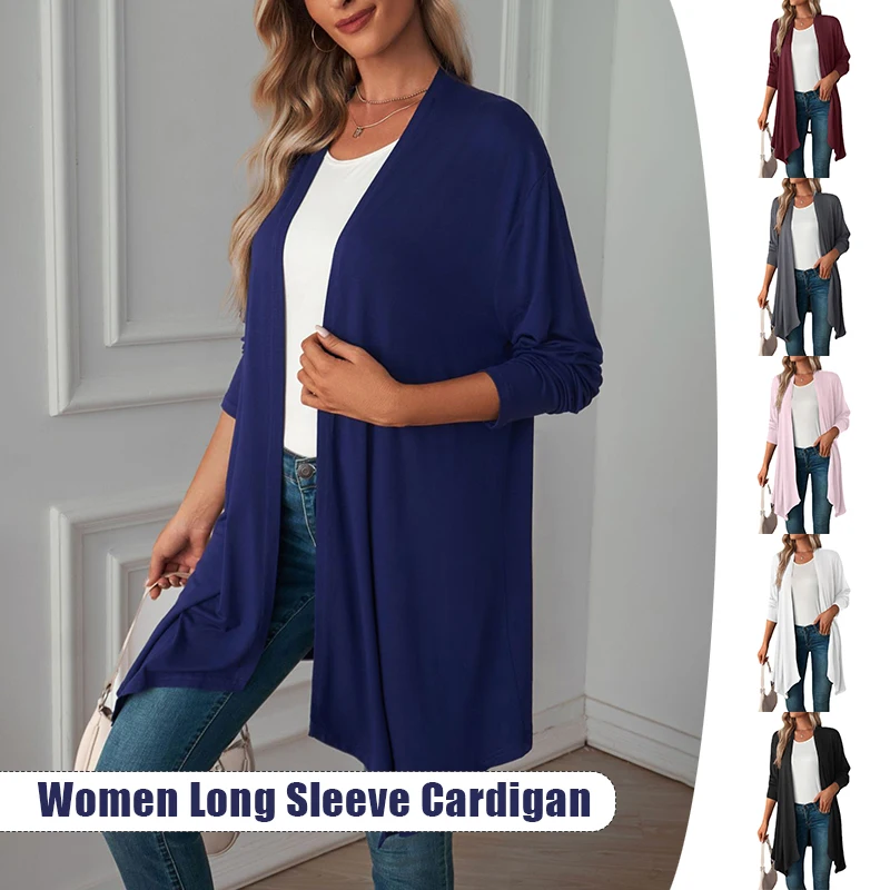 Summer Autumn Women Thin Long Cardigan Female Sweater Cardigans Long Sleeve Coat Jacket Casual Lady Shawl Outerwear
Summer Autumn Women Thin Long Cardigan Female Sweater Cardigans Long Sleeve Coat Jacket Casual Lady Shawl Outerwear