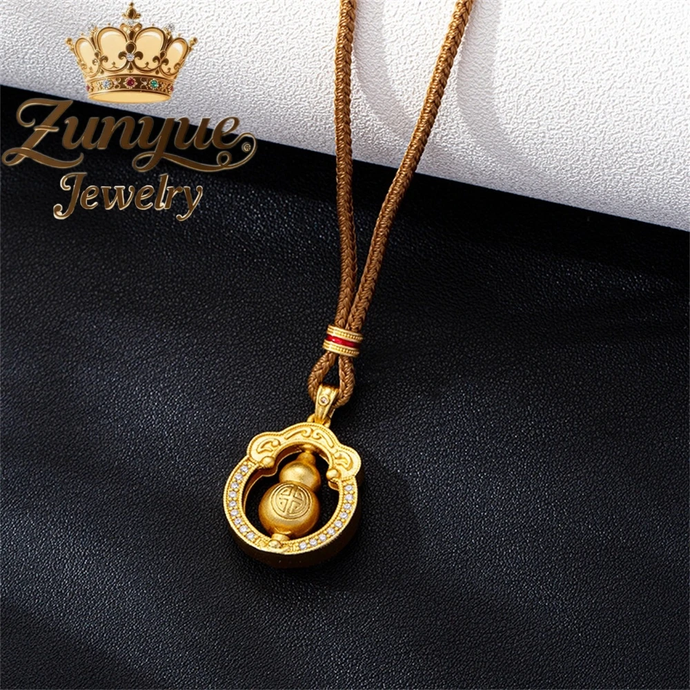 Sand Gold Three - Dimensional Rotating Gourd Pendant Luxury Quality Jewelry Best Selling Fashion Jewelry Exquisite Charms Elegan
Sand Gold Three - Dimensional Rotating Gourd Pendant Luxury Quality Jewelry Best Selling Fashion Jewelry Exquisite Charms Elegan